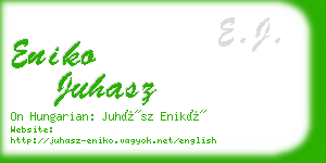 eniko juhasz business card